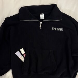 Black PINK Quarter-Zip Sweatshirt